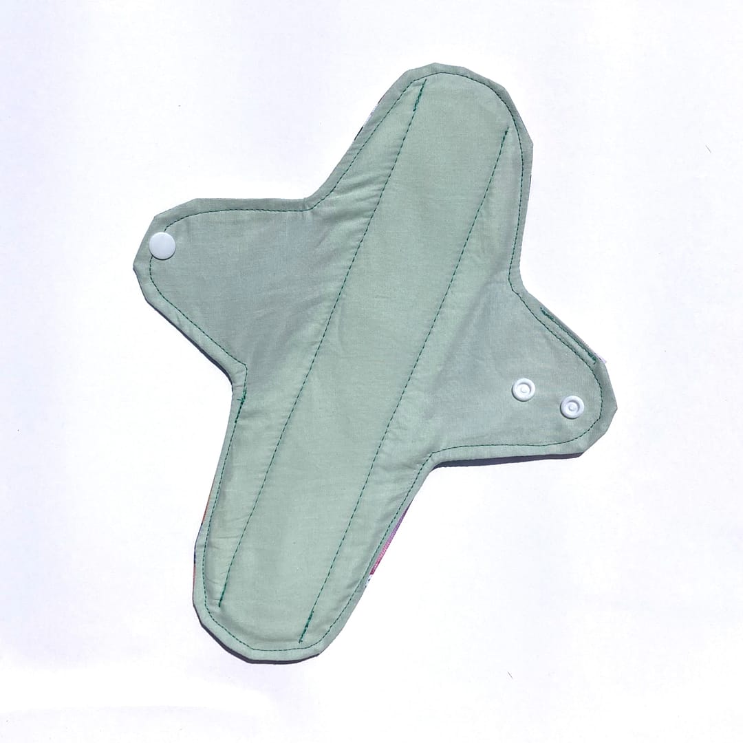 Compresas Luna Verde tallas S M L para flujo menstrual abundante, reutilizables y ecológicas