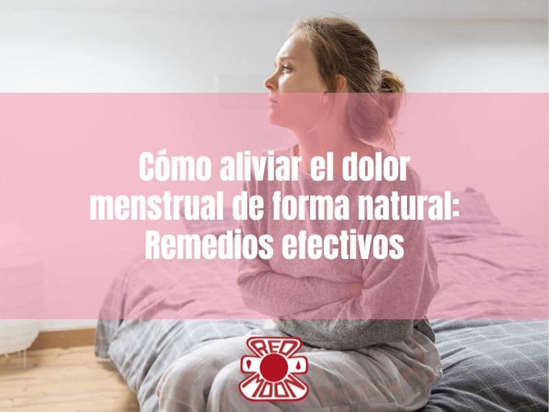 Mujer agarrándose el abdomen, ilustrando remedios efectivos para el dolor menstrual